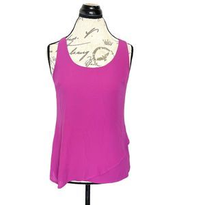 Banana Republic Womens Blouse Tank Top Size XS Purple Sleeveless Overlay Dressy